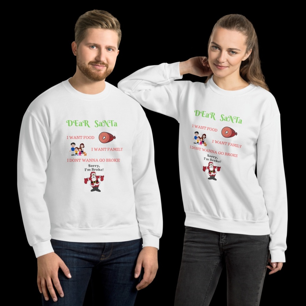 White Large Christmas Sweater